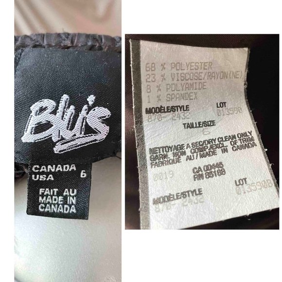 Vintage Blu's Black Blazer Jacket - Picture 7 of 7